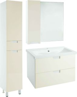 Зеркало-шкаф Bellezza Пегас 90см левый бежевый 00000008060